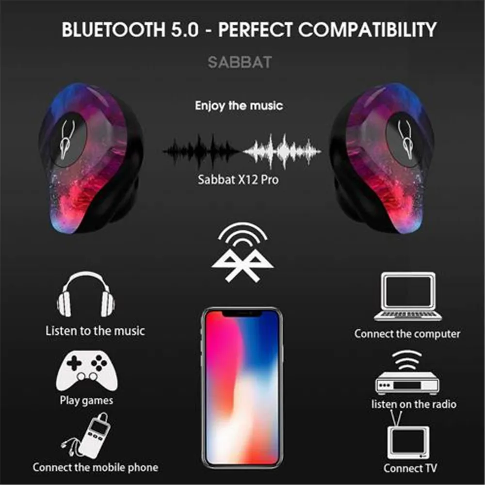 Беспроводные Bluetooth наушники Молодежные стерео эффект Спортивные в ухо 5 0