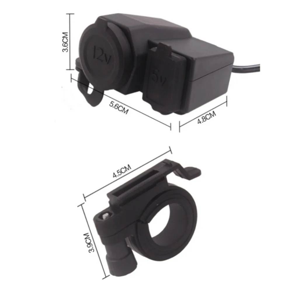 2019 водонепроницаемая розетка для мотоцикла 5V USB адаптер питания зарядное