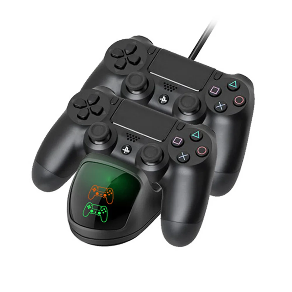 Зарядное устройство для контроллера PS4 двойное зарядное с дисплеем состояния