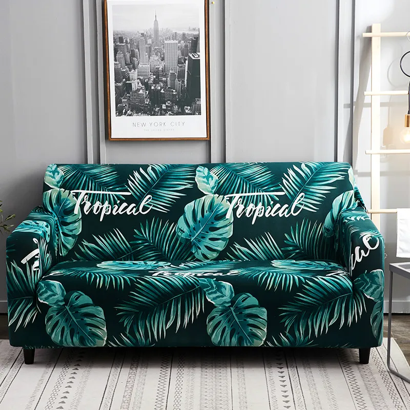 

Tropics Sofa Slipcovers Tight Wrap All-inclusive Slip-resistant Elastic Cubre Sofa Towel Corner Sofa Cover Couch Cover