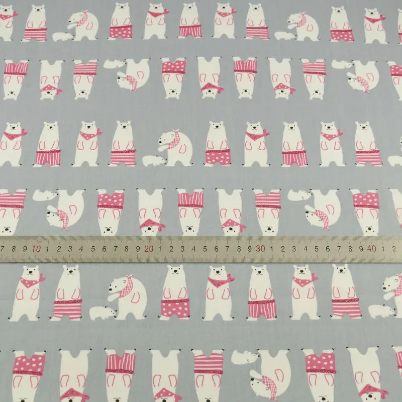 Cartoon Bear Style Cotton Fabrich Home Textile Sewing Material Tecido Art Work Curtain Tissue Garment Patchwork Quilting Bedding|quilt sizes for