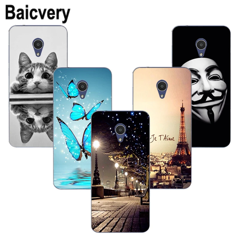 Мягкий силиконовый чехол для Alcatel 1X с милым цветочным рисунком 1 X высшего