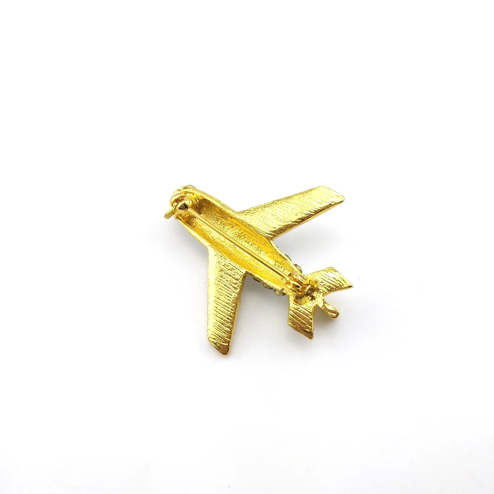 5 шт./лот брошь в виде самолета с кристаллами для женщин стюардесса|crystal brooch|pins for