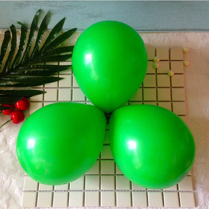 2.2g Matte D37 Green 10pcs12inch Globos фиолетовый Макарон конфетти Латексный Шар С Днем Рождения украшения для детской свадьбы воздушный шар белый воздушный шар из фольги - Цвет: 2.2g Matte D37 Green
