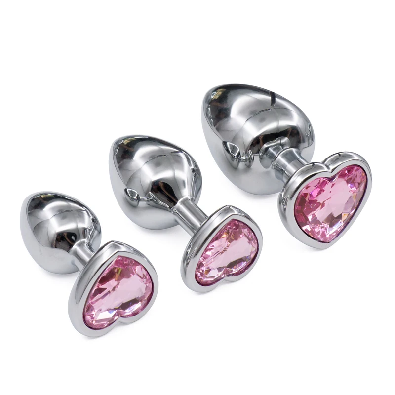 Анальная пробка в форме сердца маленький вибратор Стимулятор точки G