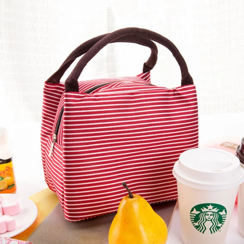 Функциональная сумка-холодильник с узором Ланч-бокс портативная изолированная