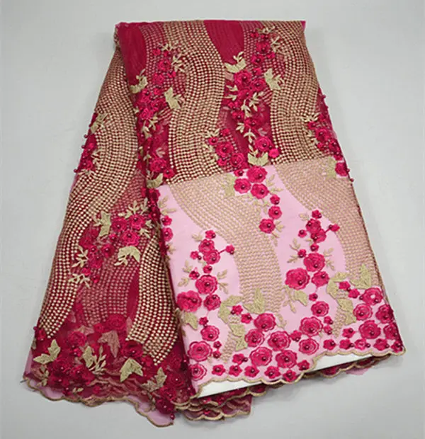 Pr261-7! Новые красивые белые французский чистая кружевной ткани модные африканские