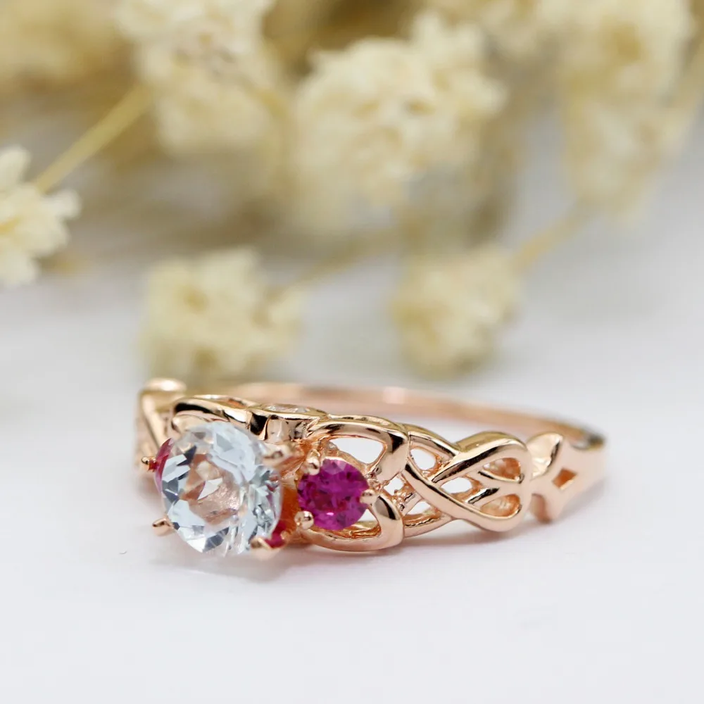 Женские обручальные кольца LASAMERO из серебра 925 пробы с натуральным бриллиантом 0