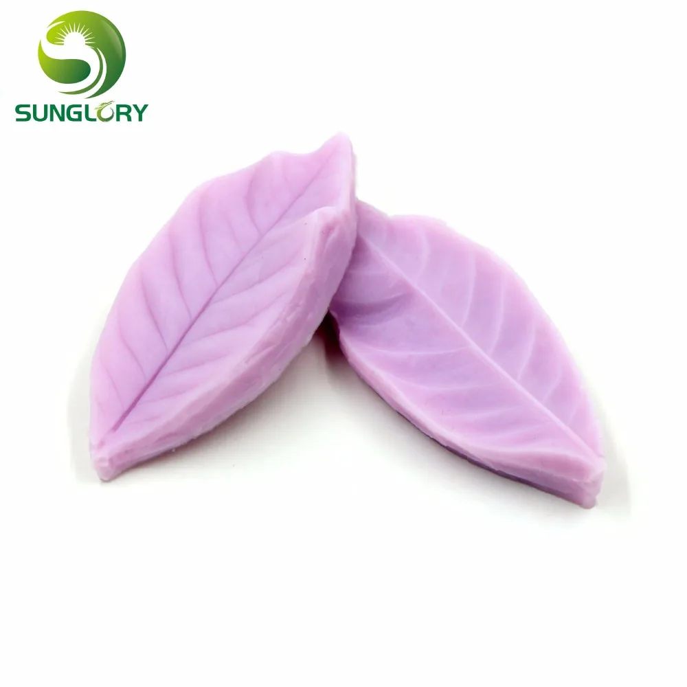 Силиконовая форма для украшения торта в виде листьев цвет фиолетовый|mold for|silicone