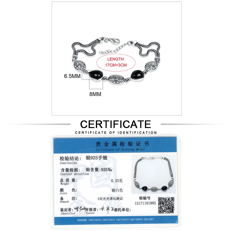 Женские винтажные браслеты из серебра 100% пробы|bracelets for|sterling silver bracelet925 sterling bracelet |