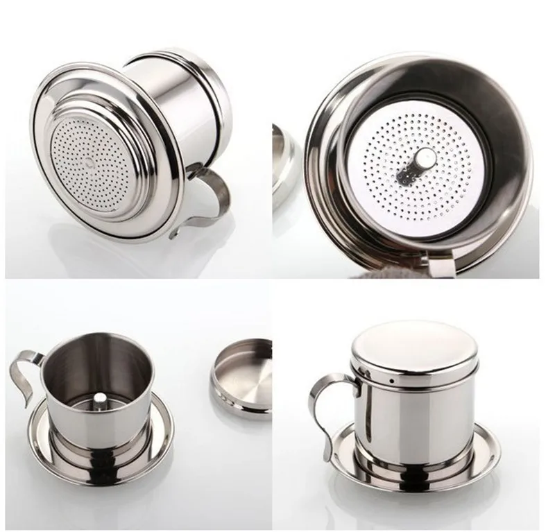 Вьетнамский кофе капельница из нержавеющей стали бесплатный фильтр кофейная