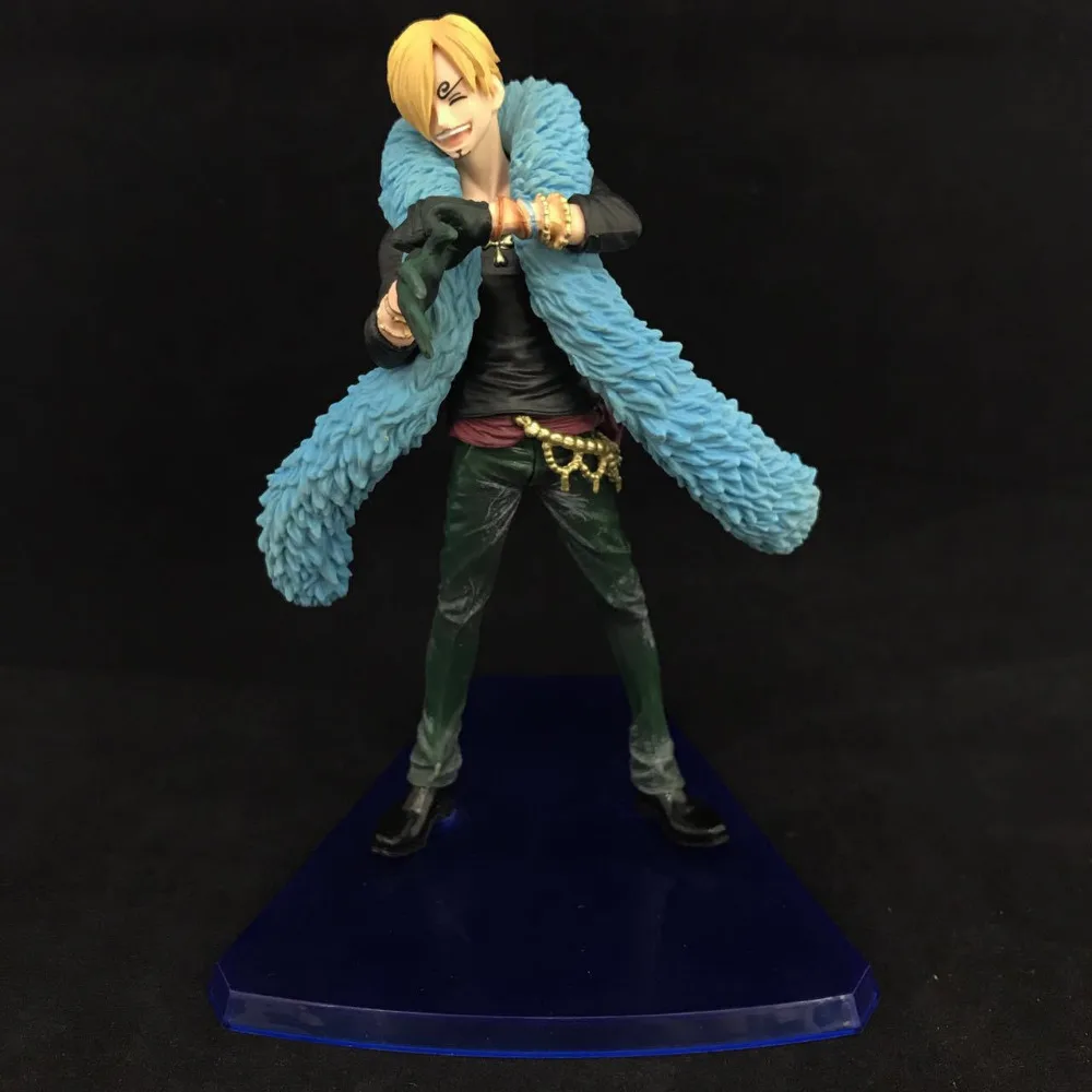 HKXZM аниме Рисунок 15 см одна штука Sanji синяя одежда 20 годовщина ver. ПВХ фигурка