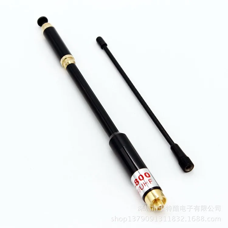 Лучшая телескопическая 144/430 Mhz антенна УВЧ УКВ SMA-Female растягивающаяся BAOFENG антенна для TONFA TYT WOUXUN Радио рация