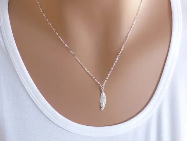 5 шт. длинное ожерелье с ангельскими крыльями крошечное натуральным