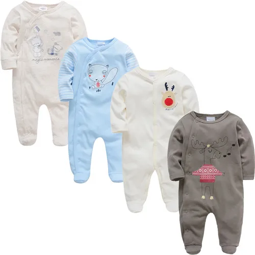 Новая детская одежда для новорожденных боди bebes Пижама для новорожденных комбинезон с длинными рукавами roupa de bebes Детские комбинезоны для мальчиков и девочек - Цвет: 47818486
