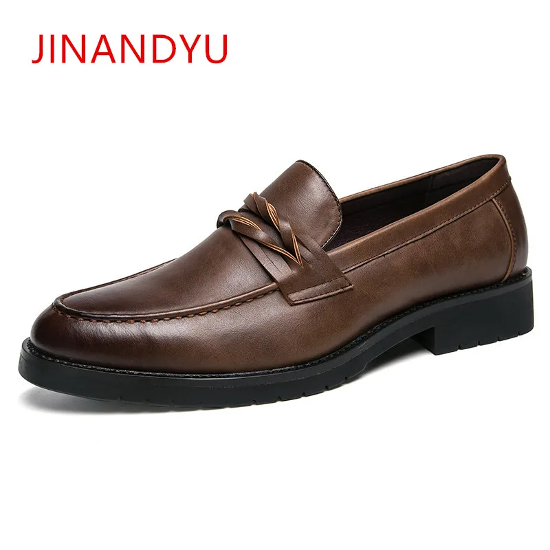

Classic Formal Dress Leather Shoes Men Pointed Toe Oxford Shoes for Men Elegant Formal Office Dress Shoes Leather Loafers Men