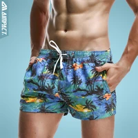 aimpact breathable mens shorts summer elastic waist mens board shorts leisure pattern print beach bermudas men short 2pf70