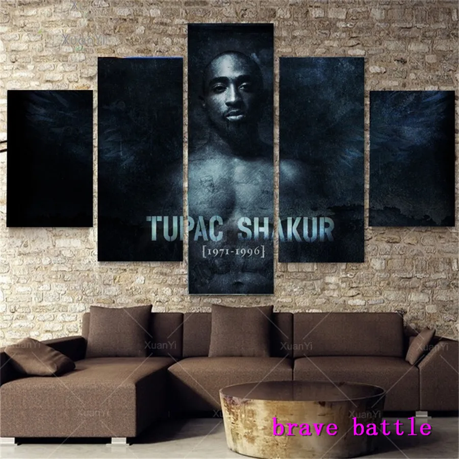 The Rapper Acid Tupac Canvas Painting Living Room Home Decor Modern Mural Art Oil #01 | Дом и сад