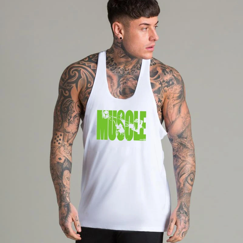 Майка мужская летняя дышащая для бодибилдинга модная тенниска фитнеса и майка
