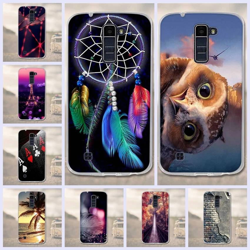 Мягкий 3D чехол с рисунком для LG K10 Lte K 10 K420N M2 K410 K430DS F670 двойной задняя крышка