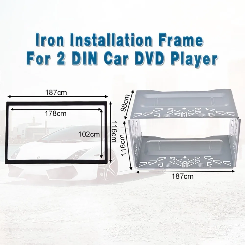 6 2 &quot2 Din универсальная фасция монтажная рама автомобильный Радио DVD плеер