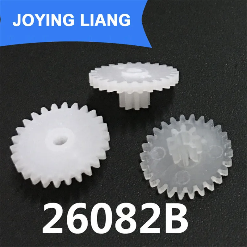 

The 26082B Gear Module 0.5 Plastic Gear Double Cone 26 Tooth / 8 Tooth Loose 2mm Shaft Hole Gear Wheel 2500pcs/lot
