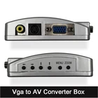VGA к ТВ AV RCA сигнал композитный адаптер конвертер видео переключатель коробка ПК к ТВ AV монитор композитный для компьютера ноутбука ПК