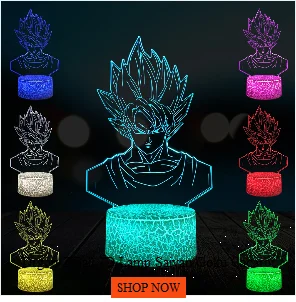 Мультфильм Drgon мяч Z Saiyan Goku USB светодиодный 3D лампа многоцветный ребенок мальчик подарок спальня декоративное ночное освещение стол супер Саньян полная мощность