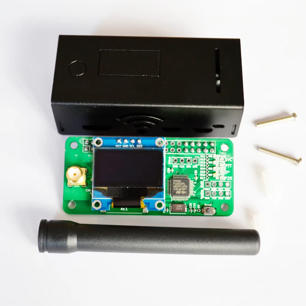 UHF & VHF MMDVM hotspot поддержка P25 DMR YSF + черный алюминиевый корпус OLED для raspberry