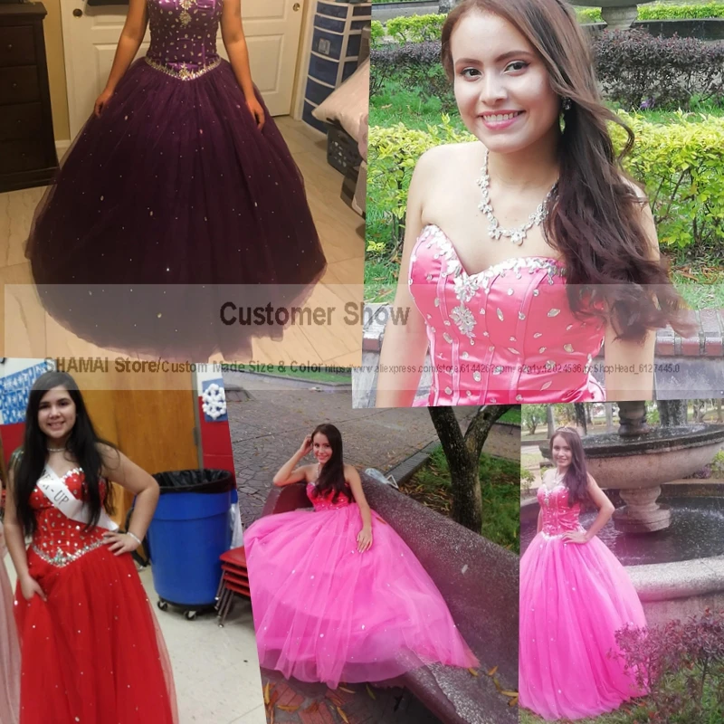 

Real Picture Gorgeous Quinceanera Dresses 2020 Crystal Beads Debutante Ball Gown Prom Dresses Vestido De Quince Robe De Soiree