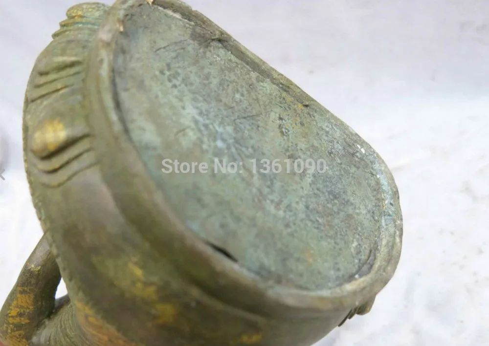 xd 00594 9' China bronze gild carved Buddhism apothecary Medicine Buddha Sculpture Statue |