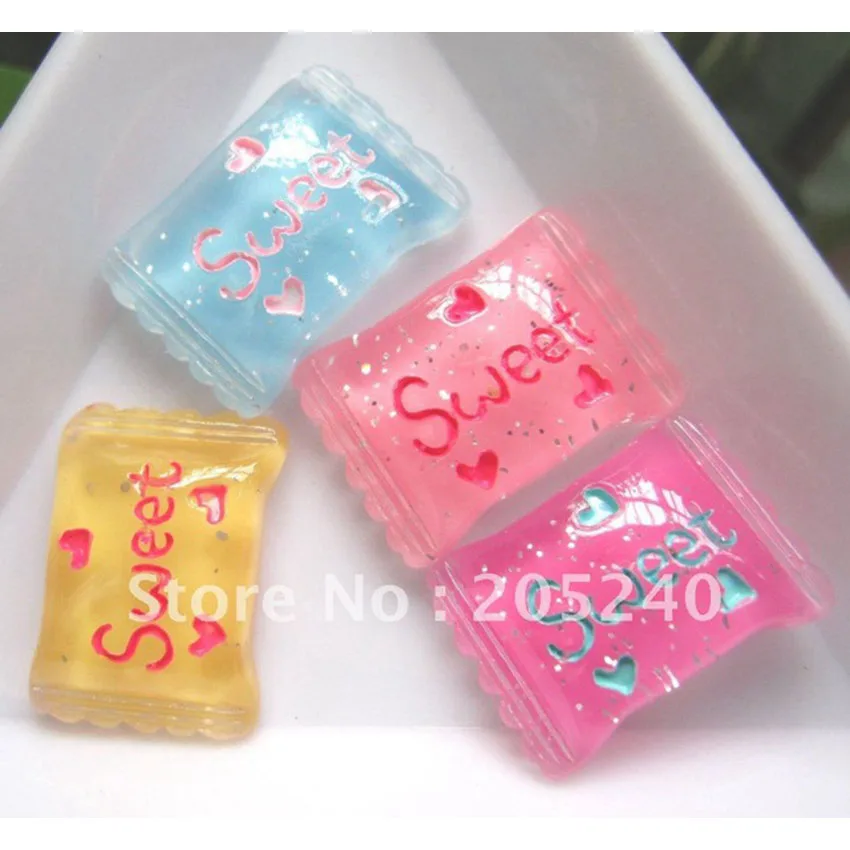 

10pcs/Lot DIY Craft Artificial Fake Food Cake Resin Cabochon Flat Back Resin Food For DIY Decoration - Mixed 10 Deisgns