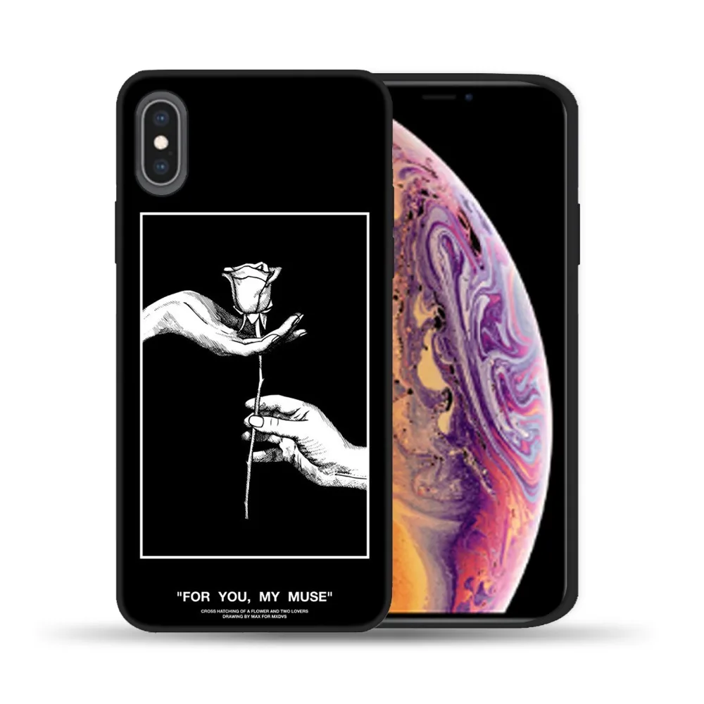 Силиконовый чехол для iPhone X 6 6S 7 8 Plus 5 дюймов