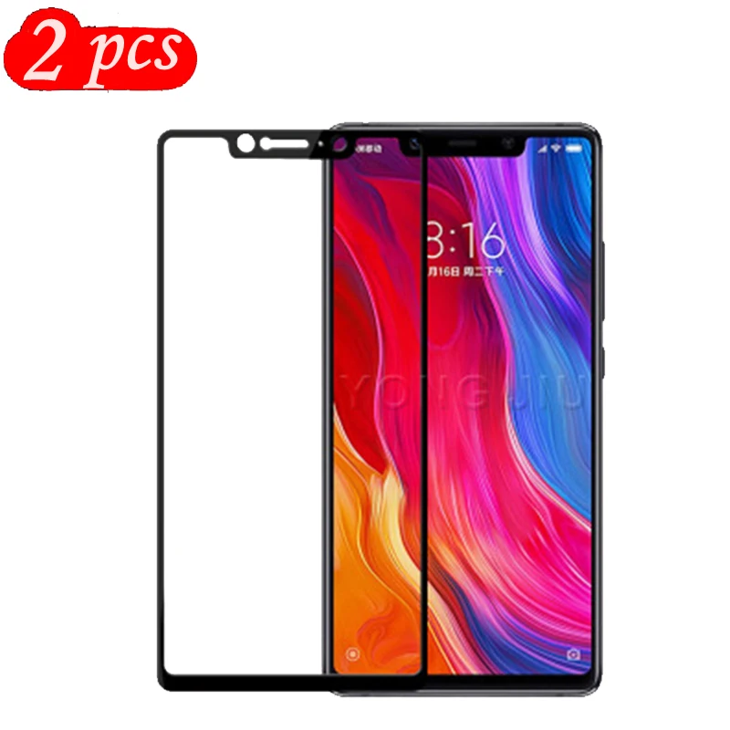 2 упаковки полное покрытие из закаленного стекла для Xiaomi Mi 8SE протектор экрана на