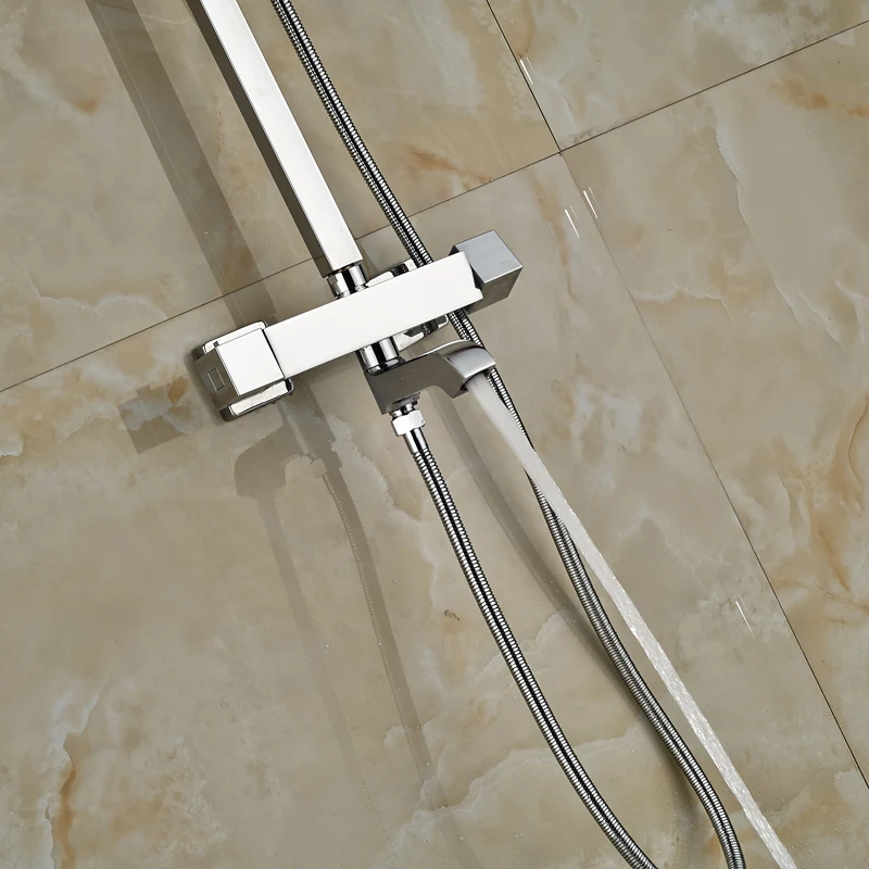 2016 Новая Ванная комната термостатический душ Набор кран с двойной ручкой 8 &quotдуш