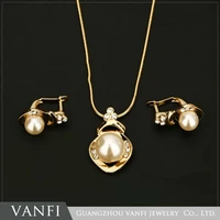 kfvanfi new drop necklace earrings fashion indian gold silver color rhinestones imitation pearl jewelry set for women party