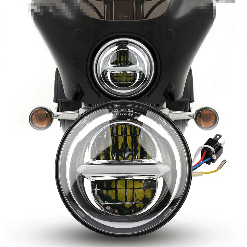 Новая модель подходит для Harley 5 75 дюйма светодиодный налобный фонарь 50 Вт высокой