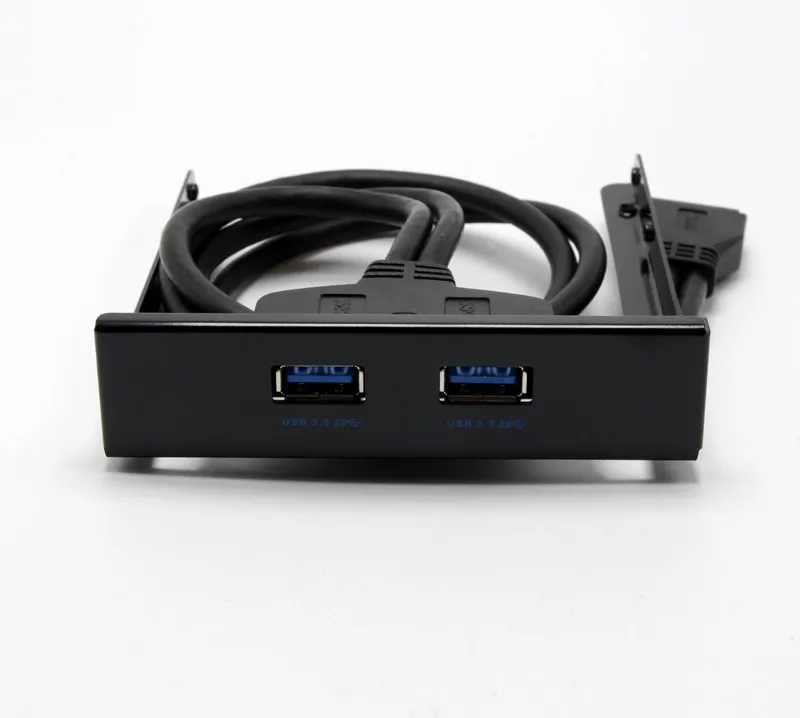

3,5 "Гибкая Передняя панель Bay SuperSpeed 20Pin 2-Port USB3.0 Hub Удлинительный кабель 50 см