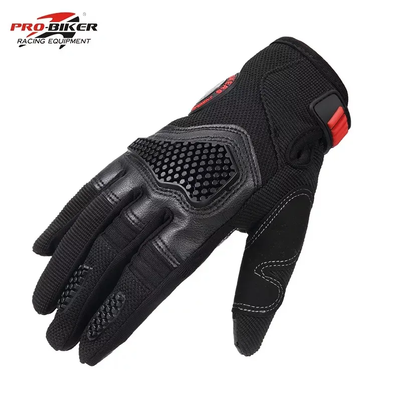 Pro Biker мужские Натуральные Кожаные Мотоциклетные Перчатки Мото Защитные