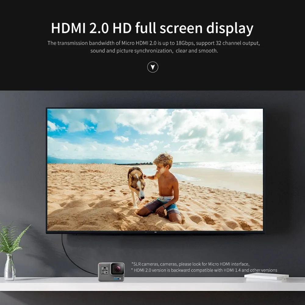 ORICO Mirco кабель 4K 3D 2 0 разъем для ЖК ТВ проектора PS3 PS4 xbox 360 PC видео кабель|Кабели HDMI| |