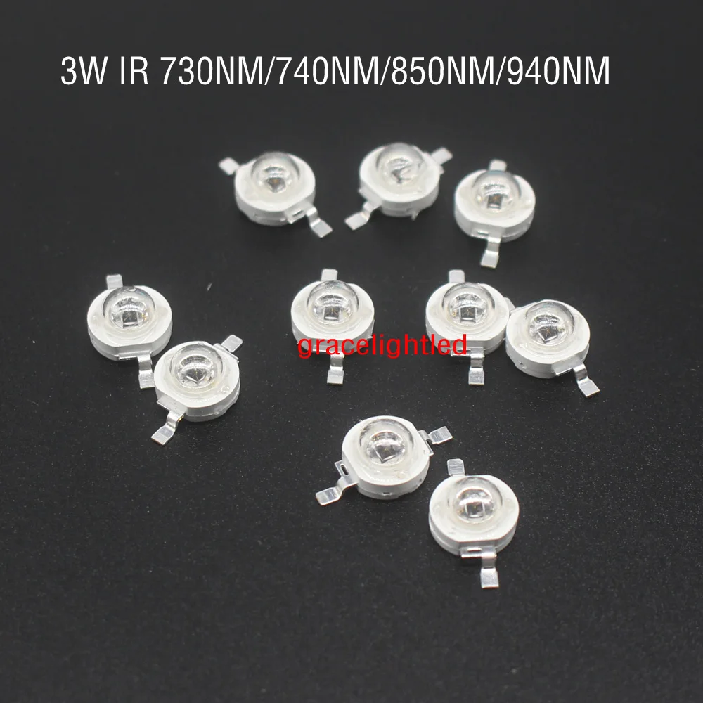Инфракрасная Светодиодная лампа высокой мощности 3 Вт 940 нм 850 730 740 для IR Led сделай