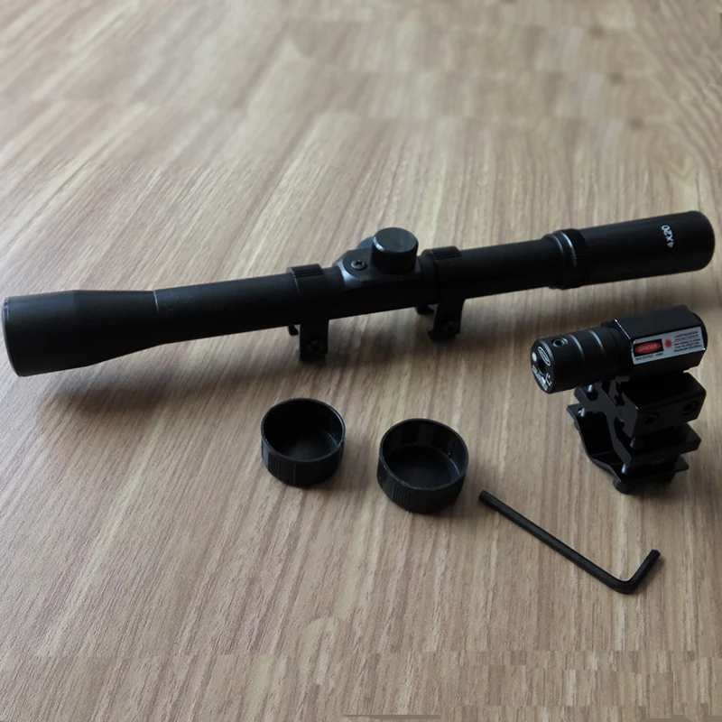 Прицел для пневматической винтовки 4x20 тактический прицел с красной точкой и 11 мм