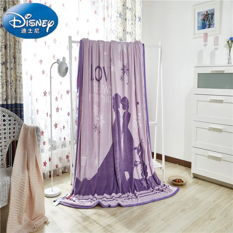 Disney подлинный замороженный двухслойный утолщение одеяло пледы для детей на