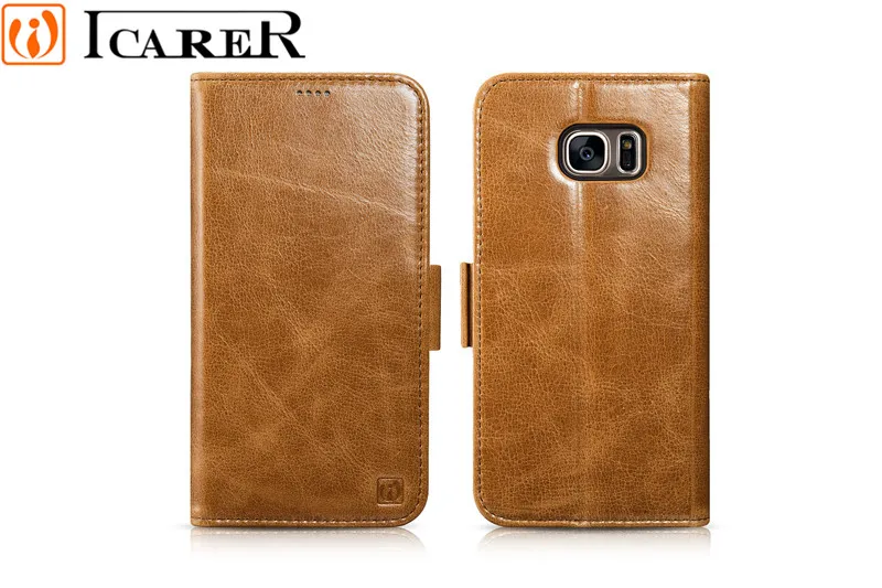 Телефон Случаях и сумки Для Samsung Galaxy S7/S7 Edge Подлинной кожа Стиль Книги Магнитного