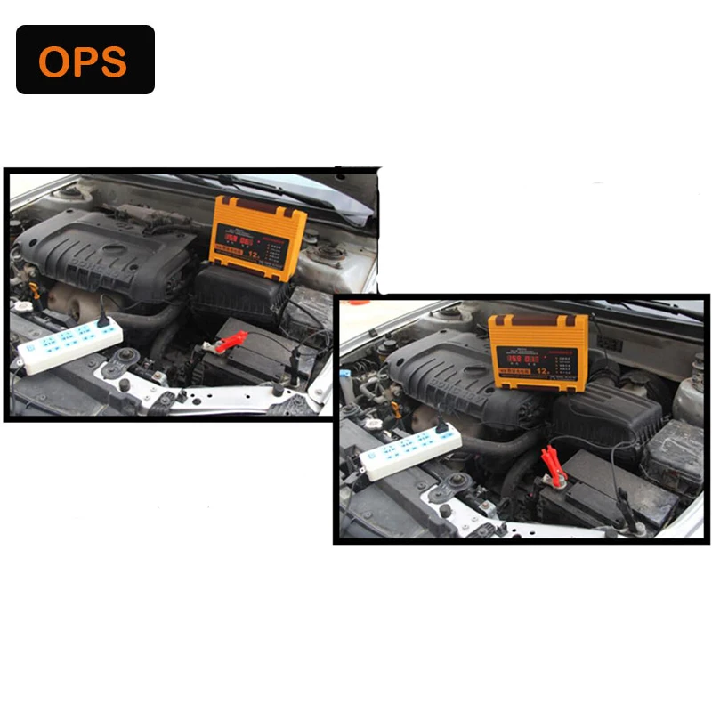 ЖК дисплей Автомобиль Мотоцикл Полный автоматический 12 В/24 В Smart pulse свинцово