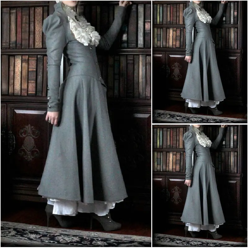 

History!19 Century Vintage Victorian Dress 1860s Scarlett Civil War Southern Belle dress Marie Antoinette dresses US4-36 C-869