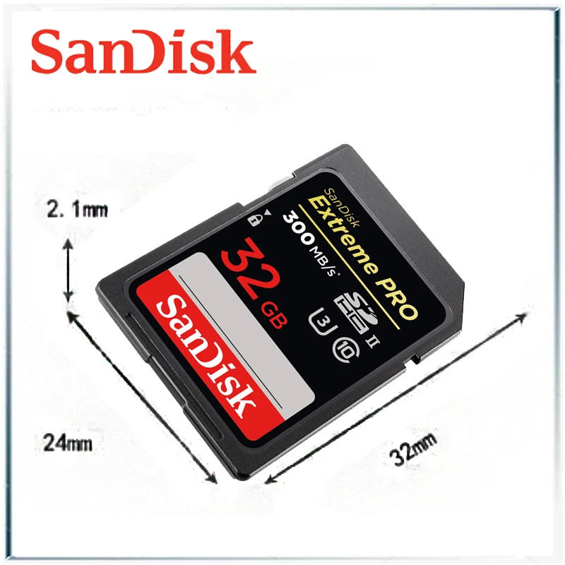 Карта памяти SANDISK EXTREME PRO SD карта sandisk extreme pro sd uhs II cand cartao de memoria carte car gopro kart флэш