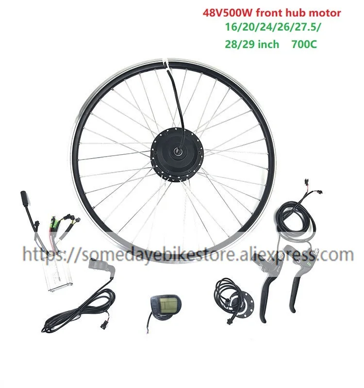Когда-нибудь для е-байка conversion kit с LCD5 дисплей 16 20 24 26 27,5 28, 29, 700C 48V250W, фара для электровелосипеда в передний привод