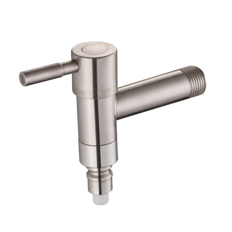 

304 Stainless Steel Leak-proof and Flood-proof Automatic Water Stop Washing Machine Special Faucet Intelligent Automatic Tap