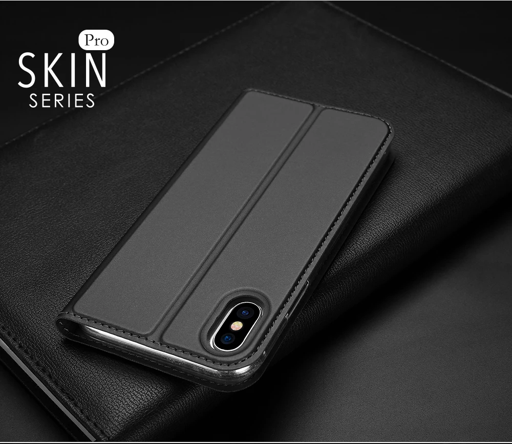DUX DUCIS Роскошный кожаный флип чехол для Apple iPhone X книжка XS iPhoneX 5 8 &quotчехол телефона